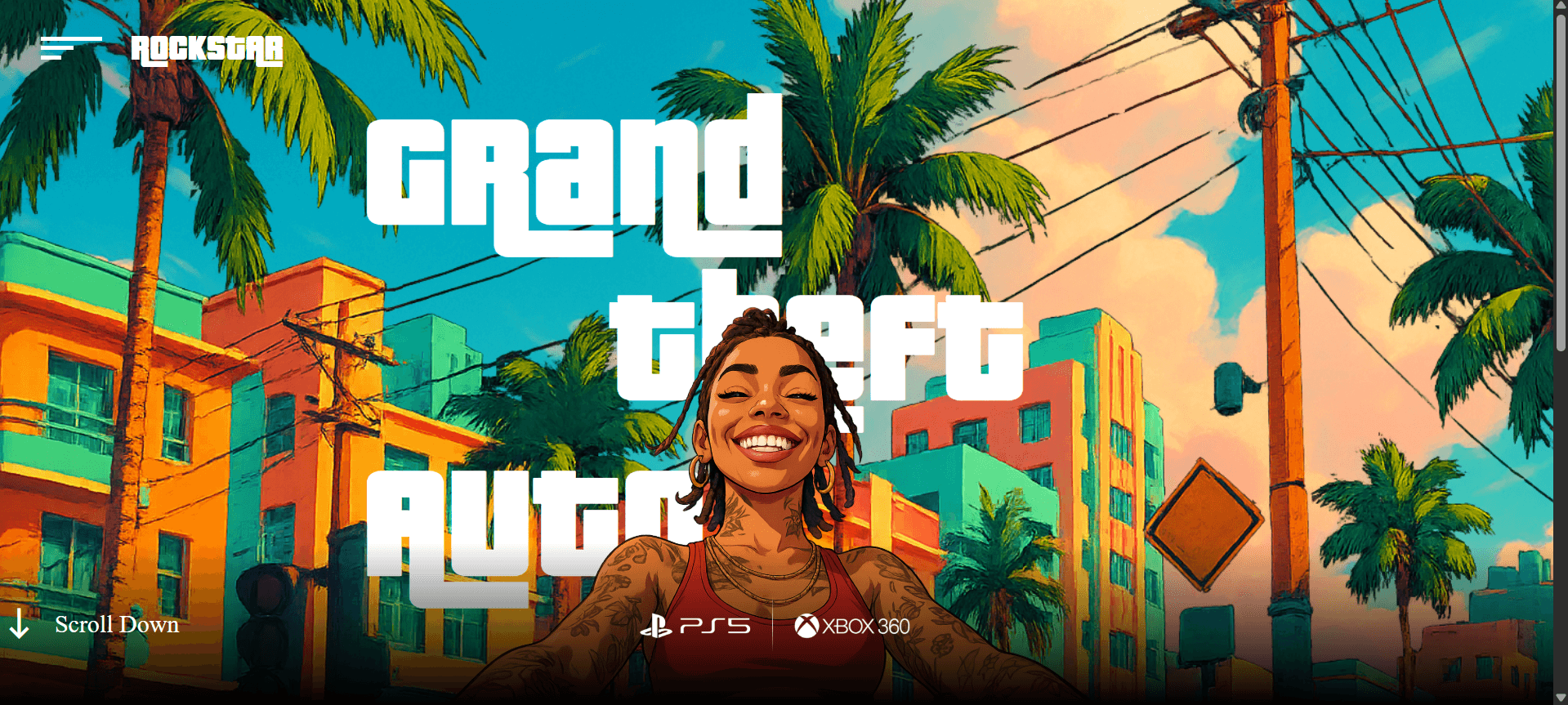 GTA-VI Re-imagined Website